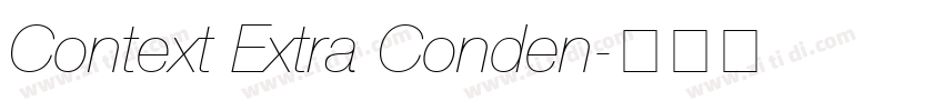 Context Extra Conden字体转换